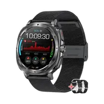 Relógio Inteligente Masculino Com ECG, PPG, Laser, Pressão Arterial, Frequência Cardíaca, Análise De