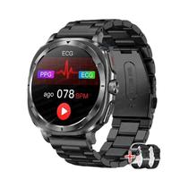 Relógio Inteligente Masculino De Saúde Com Monitoramento De ECG, Frequência Cardíaca, Ácido Úrico E