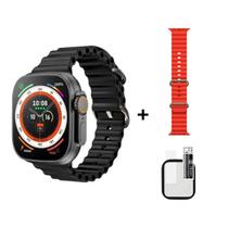 Relógio Inteligente Masculino Feminino Smartwatch W68 Ultra Plus Series 8 Tela 2,2 Tam 49mm GPS integrado Resistente a Agua Pulseira extra Película