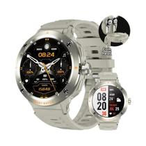 Relógio Inteligente Masculino LIGE NFC Com Fones De Ouvido TWS, Monitor De Frequência Cardíaca,