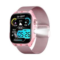 Relógio Inteligente Masculino Para Esportes Ao Ar Livre Com Luzes LED, Monitor De Frequência