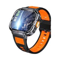 Relógio Inteligente Masculino Ultra Grande Tela NX23 Com Luz LED Lanterna Chamada BT Voz AI