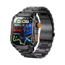 Relógio Inteligente Militar Masculino Com GPS, À Prova D'Água, Bússola, Chamada Bluetooth E Monitor