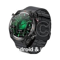 Relógio Inteligente Militar Masculino Com GPS, Tela AMOLED HD De 1.43 Polegadas, À Prova D'água