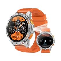 Relógio Inteligente Militar Masculino LIGE Com GPS, Tela AMOLED, Altímetro, Barômetro, Bússola,