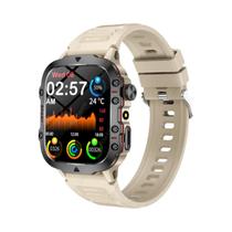 Relógio Inteligente Militar Masculino Resistente À Água IP67 Monitor De Saúde Esportivo Com Chamada