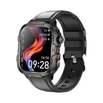 Relógio Inteligente Militar Masculino Resistente Com GPS, Chamada Bluetooth, Monitoramento De Saúde