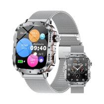 Relógio Inteligente Militar Masculino Resistente LIGE 2025 IP68 À Prova D'Água Tela De 1.95"