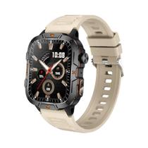 Relógio Inteligente Militar Masculino Xiaomi 2025 Com Tela AMOLED De 1.96", À Prova d'Água 5ATM, GPS