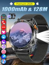 Relógio inteligente militar para homem com GPS integrado e lanterna LED, tela AMOLED de 1,53" pulgadas seguimiento de fitness impermeável IP68 com frequência cardíaca/sonho/oxigênio no sangue, relógios para Android/iPhone Relógio inteligente militar para homem com GPS integrado e lanterna LED, tela AMOLED de 1,53" pulgadas seguimiento de fitness impermeável IP68 com frequência cardíaca/sonho/oxigênio no sangue, relógios para Android/iPhone