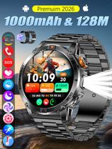 Relógio inteligente militar para homem com GPS integrado e lanterna LED, tela AMOLED de 1,53" pulgadas seguimiento de fitness impermeável IP68 com frequência cardíaca/sonho/oxigênio no sangue, relógios para Android/iPhone Relógio inteligente militar para homem com GPS integrado e lanterna LED, tela AMOLED de 1,53" pulgadas seguimiento de fitness impermeável IP68 com frequência cardíaca/sonho/oxigênio no sangue, relógios para Android/iPhone