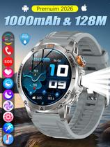 Relógio inteligente militar para homem com GPS integrado e lanterna LED, tela AMOLED de 1,53" pulgadas seguimiento de fitness impermeável IP68 com frequência cardíaca/sonho/oxigênio no sangue, relógios para Android/iPhone Relógio inteligente militar para homem com GPS integrado e lanterna LED, tela AMOLED de 1,53" pulgadas seguimiento de fitness impermeável IP68 com frequência cardíaca/sonho/oxigênio no sangue, relógios para Android/iPhone
