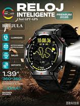 Relógio inteligente militar para homem e mulher com GPS AI GPT Altitud/Barômetro/Brújula lanterna LED, bateria de 530mAh, tela AMOLED de 1.39" pulgadas seguimiento de fitness impermeável IP68 con frequência cardíaca/sonho/oxigênio no sangue, relógios para Android/iPhone Relógio inteligente militar para homem e mulher com GPS AI GPT Altitud/Barômetro/Brújula lanterna LED, bateria de 530mAh, tela AMOLED de 1.39" pulgadas seguimiento de fitness impermeável IP68 con frequência cardíaca/sonho/oxigênio no sangue, relógios para Android/iPhone