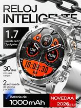 Relógio inteligente militar para homens, relógio inteligente de 1,7" HD/bateria de 1000 mAh para Android/iOS (atendimento/chamadas Bluetooth), monitor de fitness, mais de 100 lanternas esportivas/LED/relógio inteligente IP68 à prova de água/monitor de sono Relógio inteligente militar para homens, relógio inteligente de 1,7" HD/bateria de 1000 mAh para Android/iOS (atendimento/chamadas Bluetooth), monitor de fitness, mais de 100 lanternas esportivas/LED/relógio inteligente IP68 à prova de água/monitor de sono
