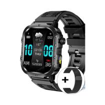 Relógio Inteligente Militar Unissex Monitor De Saúde 3ATM À Prova D'Água Rastreador GPS Chamada De