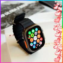 Relógio Inteligente Para Datas Especiais Smartwatch Digital Ultra 9 X Plus Preto Led Esportivo