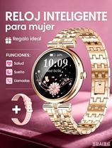 Relógio inteligente para mulheres, smartwatch AMOLED de 1,28" compatível com iPhone/Samsung/Android (atender/fazer chamadas), monitor de fitness com mais de 100 modos esportivos com monitor de frequência cardíaca/sono/SpO2, à prova d'água IP68, com 2 pulseiras Relógio inteligente para mulheres, smartwatch AMOLED de 1,28" compatível com iPhone/Samsung/Android (atender/fazer chamadas), monitor de fitness com mais de 100 modos esportivos com monitor de frequência cardíaca/sono/SpO2, à prova d'água IP68, com 2 pulseiras