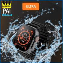 Relógio Inteligente Presente Super Pai Smartwatch Ultra 9 Preto Ultron Feminino Masculino Digital Preto