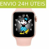 Relógio inteligente Series 6, com Tela Full HD 44m, Faces Mickey e Minnie, Sensor temperatura, Chamadas, Exportes