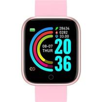 Relógio Inteligente Smart watch D-20 Y68 Bluetooth Rosa FitPro