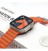 Relógio Inteligente Smart Watch Laranja Ultra 8 Troca Foto de Fundo