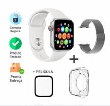 Relógio Inteligente Smart Watch W34S Case de Silicone Pelicula e Duas Pulseiras