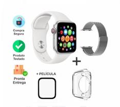 Relógio Inteligente Smart Watch W34S Case de Silicone Pelicula e Duas Pulseiras