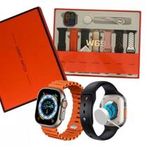 Relógio Inteligente Smartwatch 49mm com 7 Pulseriras Color W69