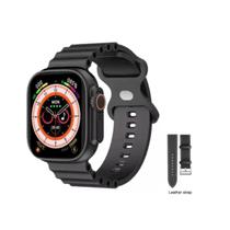 Relógio Inteligente Smartwatch Amax Ultra 2 pulseiras Preto