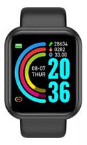 Relogio Inteligente Smartwatch Bluetooth Preto Relógio para Android, iOS