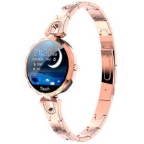 Relógio Inteligente Smartwatch Feminino Smart Bracelet Touch Screen Dourado