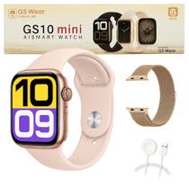 Relógio Inteligente Smartwatch GS10 Mini 42mm Original 2 Pulseiras Amoled Chat GPT e Atendimento por gesto