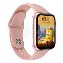 Relógio Inteligente SmartWatch HW22 Rosa Troca Pulseira Android iOS Ligações Monitor Cardíaco