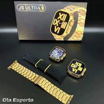 Relógio Inteligente Smartwatch JS9 Série 8 Ultra Gold + Pulseira Extra