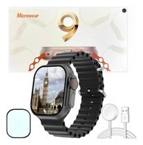 Relógio Inteligente Smartwatch Masculino T200 Ultra 9 Original Compativel C/ Samsung Xiaomi - Laves