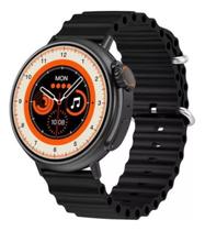 Relógio Inteligente Smartwatch Preto Ultra 9 Pro Redondo Instagram Facebook Whatsapp Redes Sociais - ULTRA 9 Redondo Smart Watch