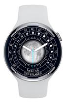 Relógio Inteligente Smartwatch Redondo Digital Serie 9 Branco Led Esportivo