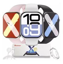 Relogio Inteligente Smartwatch Rosa Pro Max Prime Caixa Rosa Pulseira Rosa Bisel Cinza Desenho da pulseira Original Relogio Inteligente Smartwatch Rosa Pro Max Prime Caixa Rosa Pulseira Rosa Bisel Cinza Desenho da pulseira Original