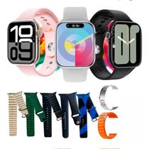 Relógio Inteligente Smartwatch Série 9 2ª geração Lançamento +7 pulseiras relógio inteligente android e iOs para ativida - SVD Smartewear Relógio Inteligente Smartwatch Série 9 2ª geração Lançamento +7 pulseiras relógio inteligente android e iOs para ativida - SVD Smartewear