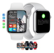 Relógio Inteligente Smartwatch Tela Grande Melhor Carregador Branco Masculino e Feminino - Smart Watch