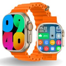 Relógio Inteligente Smartwatch U9 PLUS APROVA DÁGUA GPS Masculino Feminino Android IOs AMOLED NFC Microwear 2025 2 Pulseiras - U9Plus