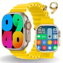 Relógio Inteligente Smartwatch Ultra 9 Plus 49MM Bluetooth Aprova dágua U9 PLUS Ultra Serie 9 Android IOs 2025 BRINDES