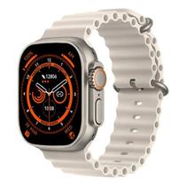 Relógio Inteligente SmartWatch Ultra série 8 Lançamento 2023 NFC Bluetooth Esportivo 2,1 T900 S8 Prata