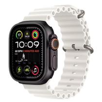 Relógio Inteligente Smartwatch Ultra Series 49mm + Pulseira Ondulada Oceano Branca