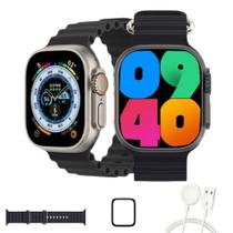 Relógio Inteligente Smartwatch W69 Ultra 49mm Série 9 NFC Memória Interna + Película Protetora