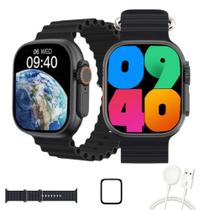 Relógio Inteligente Smartwatch W69 Ultra 49mm Série 9 NFC Memória Interna + Película Protetora