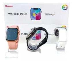 Relogio inteligente Smartwatch W99+ Plus Tela 2" Amoled 45mm +100 modalidades de treino Bateria 380 maph (preto) - Micrower
