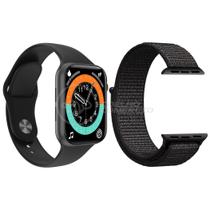 Relógio Inteligente SmartWatch X16 Preto com Jogos Android iOS + 1 Pulseira Extra Nylon Preto