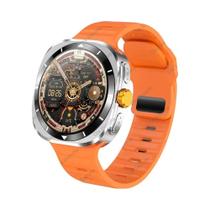 Relógio Inteligente Ultra Smart Watch7 Com GPS, Compasso, NFC, AMOLED, Chamadas Bluetooth Para
