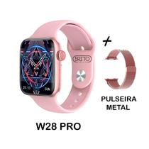 Relogio Inteligente W28 Pro Lançamento 2023 Serie 8 + Pulseira Milanese